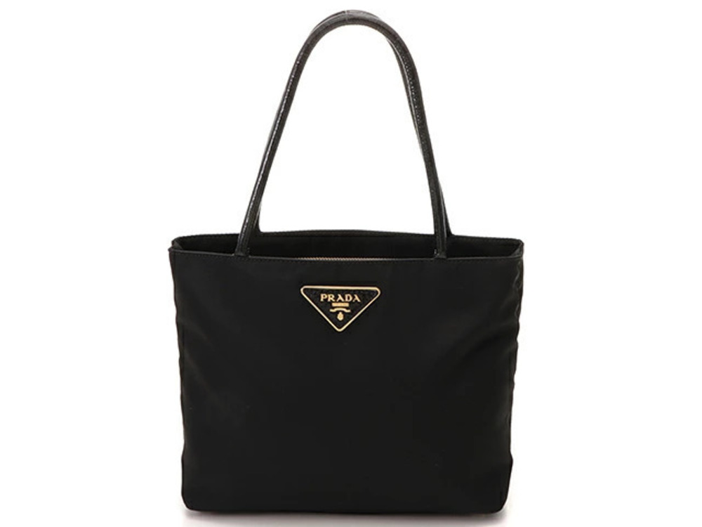 Prada Tote Tessuto Saffiano Bag Black
